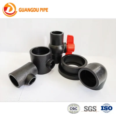 Tubería de agua de HDPE Montaje de HDPE con soldadura por fusión a tope y electrofusión